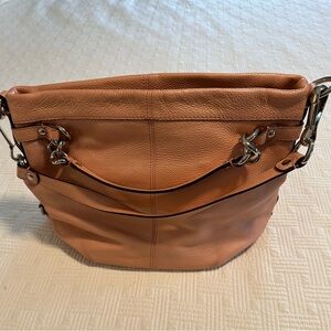 Coach Tan Leather Shoulder Bag